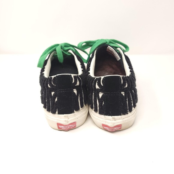 Vans Anderson .Paak Sid Shoes Mens Size 8.5 Zebra Animal Print Suede‎ Green main image 10